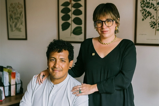 Paula and Jose, founders of Green Trails Colombia