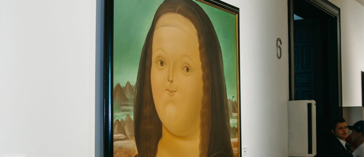 Botero's Mona Lisa at the Botero Museum