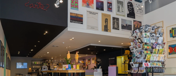 MAMBO interior with contemporary art exhibits