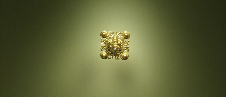 Pre-Columbian gold pectoral at the Gold Museum