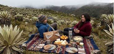 Picnic entre frailejones en el Parque Nacional Chingaza