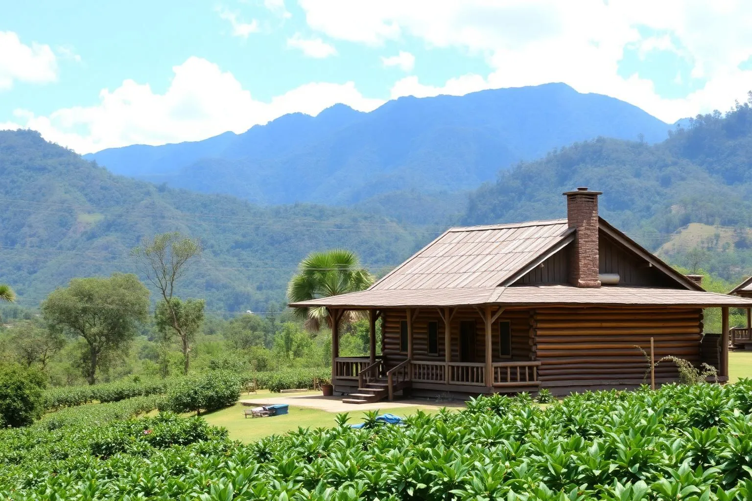 Hacienda — green calm under the mountains